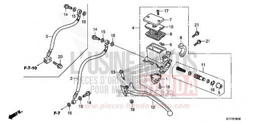 REAR BRAKE MASTER CYLINDER SH125ADH de 2017